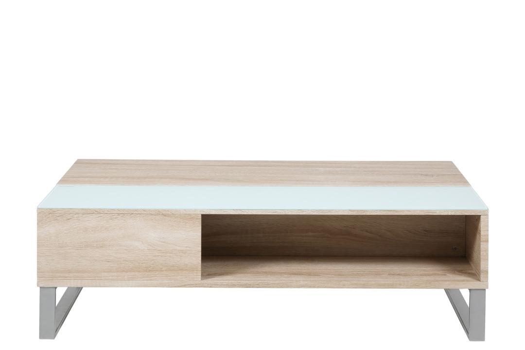 Table basse Izzy 110cm - chêne/blanc - Image 7
