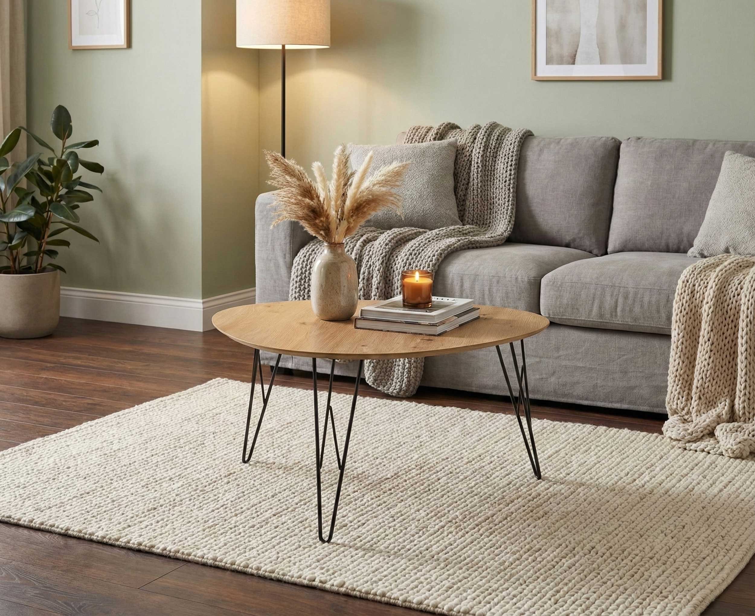 Table basse Ramblas 80x78 - métal/chêne - Image 5