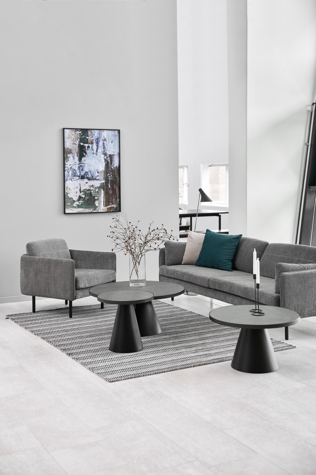 Table basse Sarina ø45cm - noir - Image 7