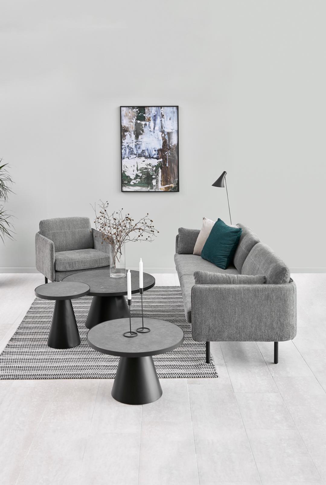 Table basse Sarina ø45cm - noir - Image 8