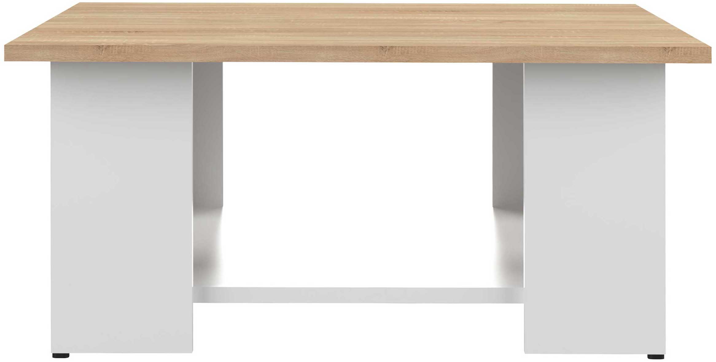 Table basse Square 67x67 - blanc/chêne - Image 3