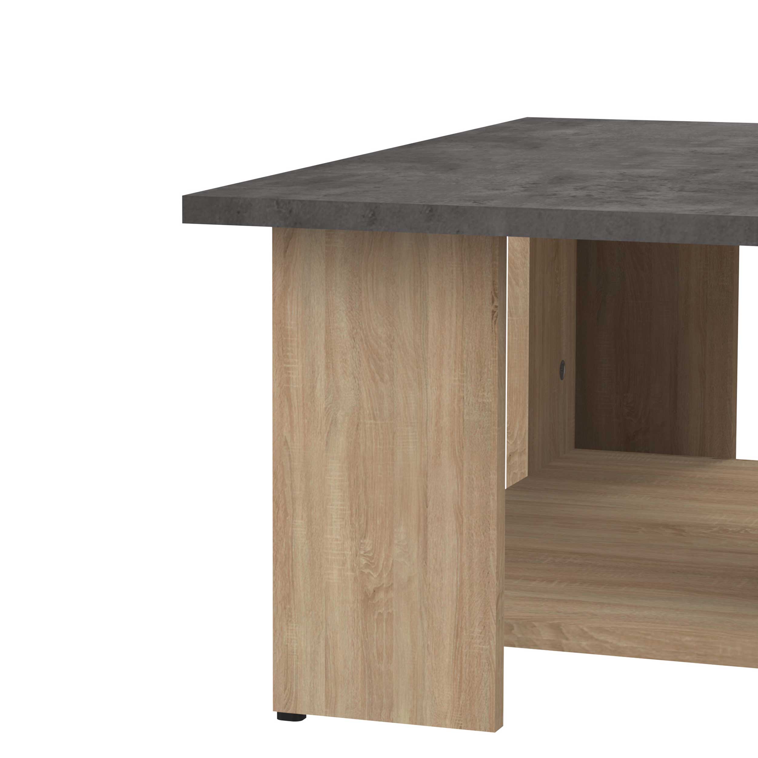 Table basse Square 67x67 - chêne/béton - Image 3