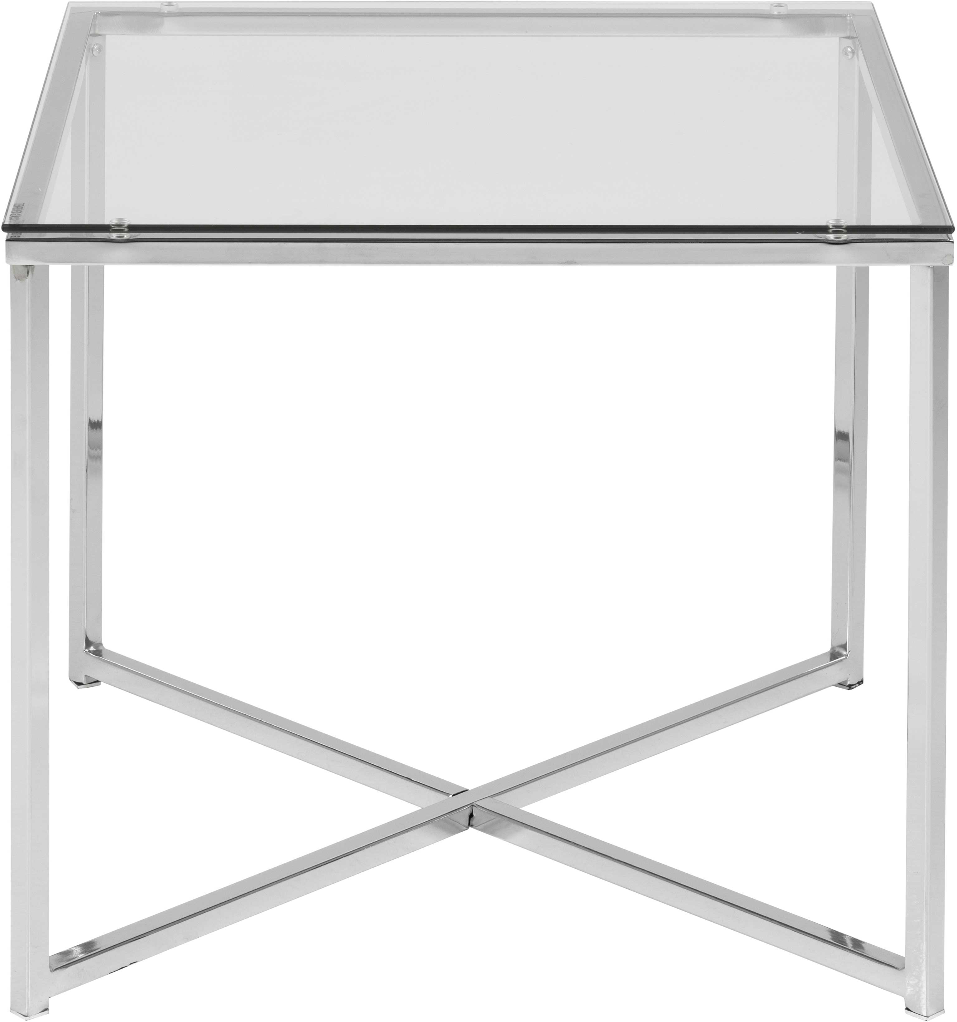 Table d'appoint Caitlynn 50x50cm - tableau transparant - Image 7