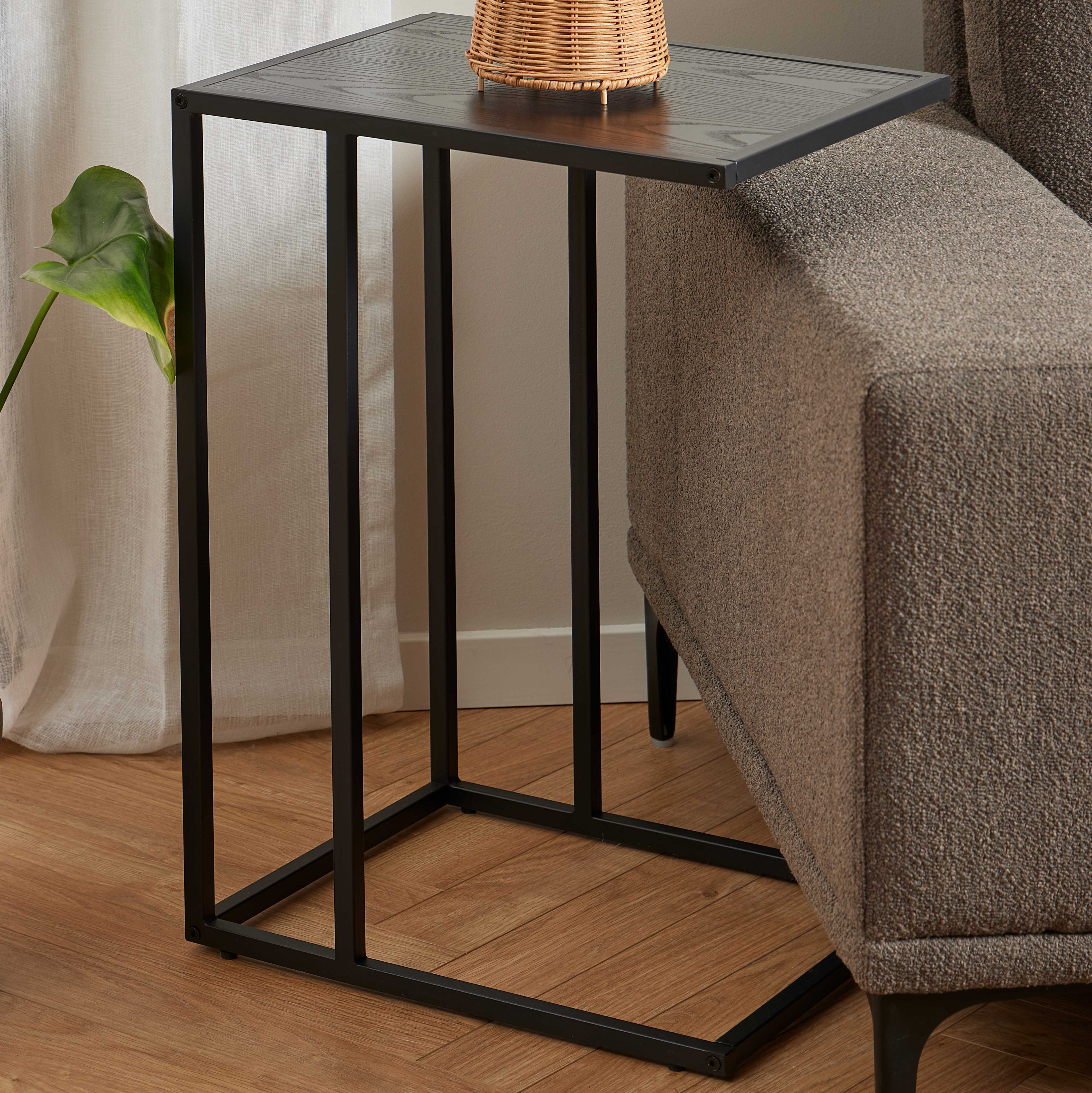 Table d'appoint Dover industriel - noir - Image 1