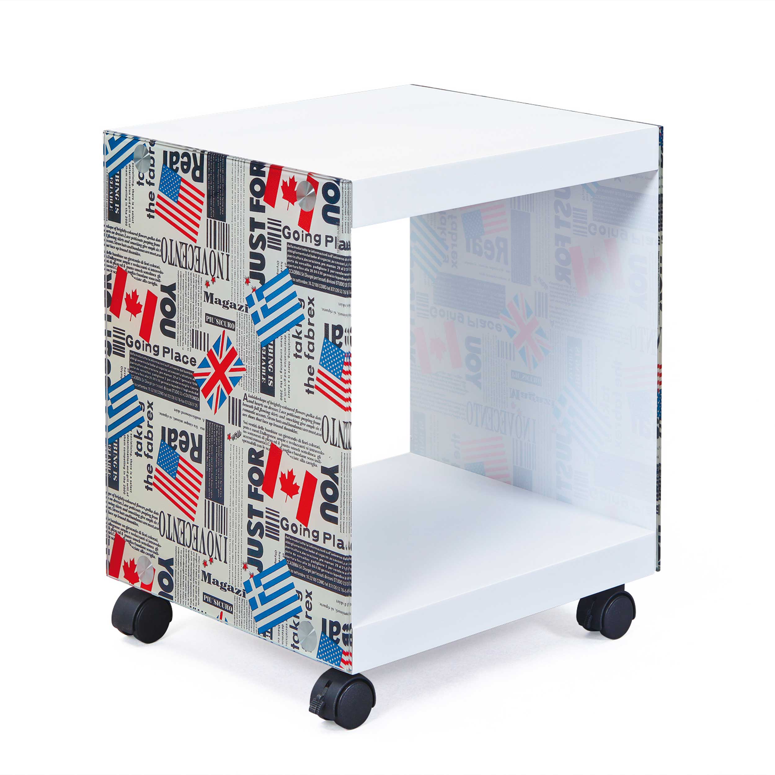 Table d'appoint Flagcube avec roulettes - Image 8