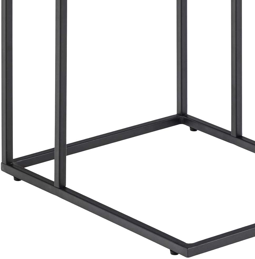 Table d'appoint Infinity 43x35 cm - marbre noir - Image 6