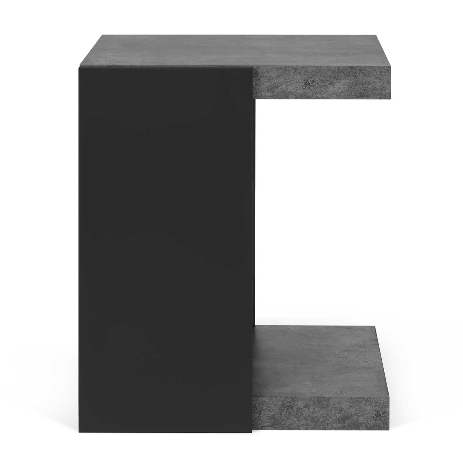 Table d'appoint Klaus industriel - noir/béton - Image 5