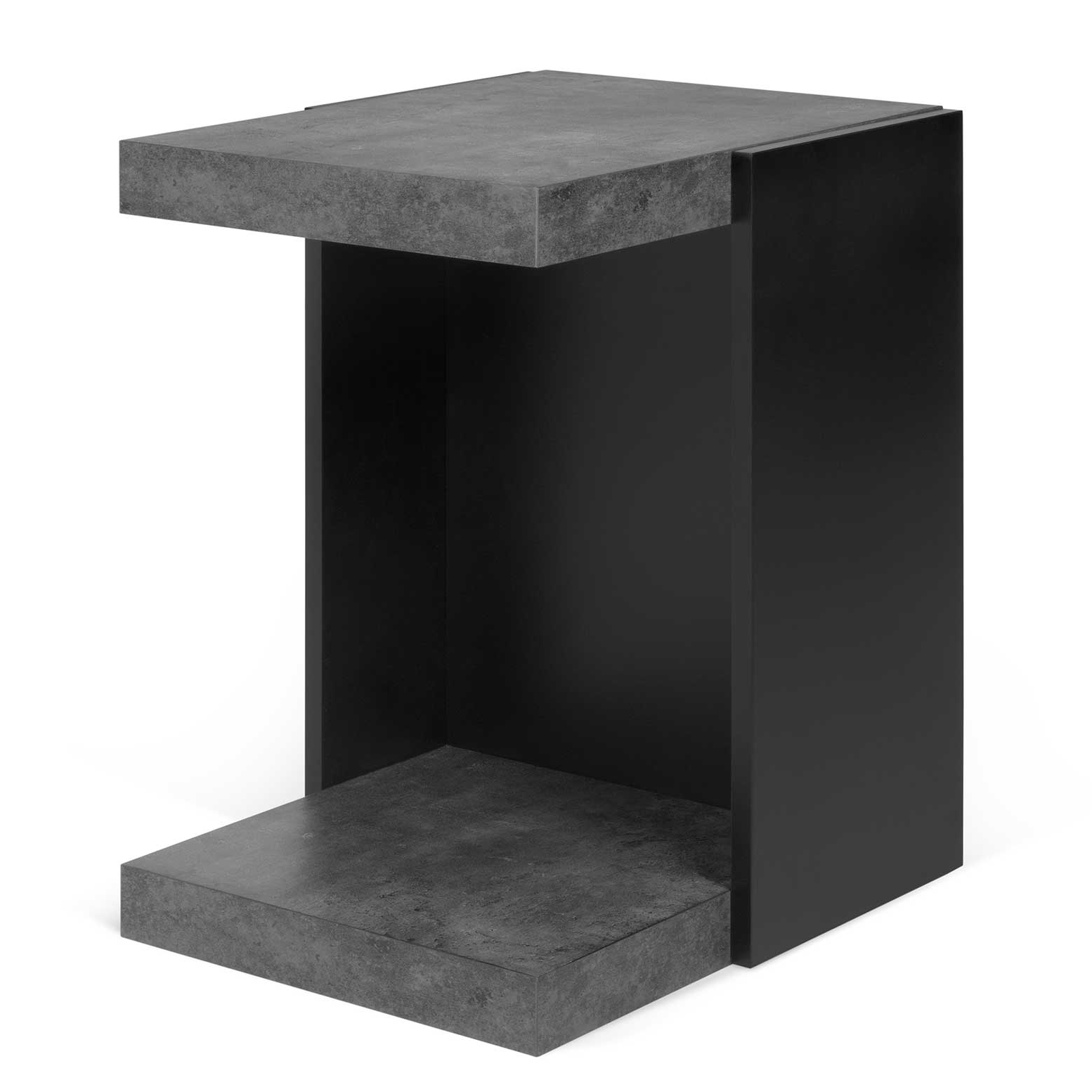 Table d'appoint Klaus industriel - noir/béton - Image 7