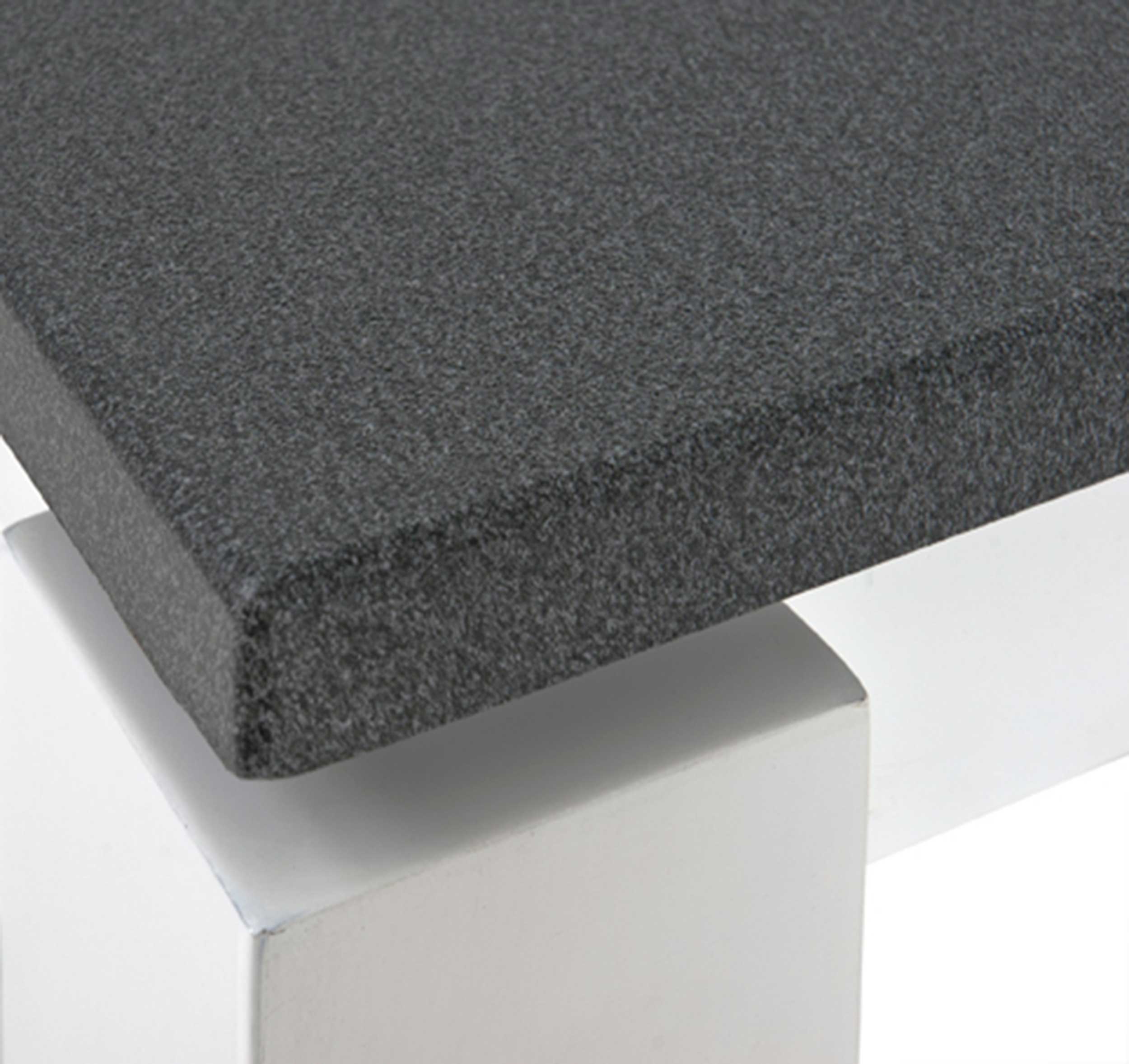 Table d'appoint Marius 40x40cm, 1 étagère - blanc/anthracite - Image 3