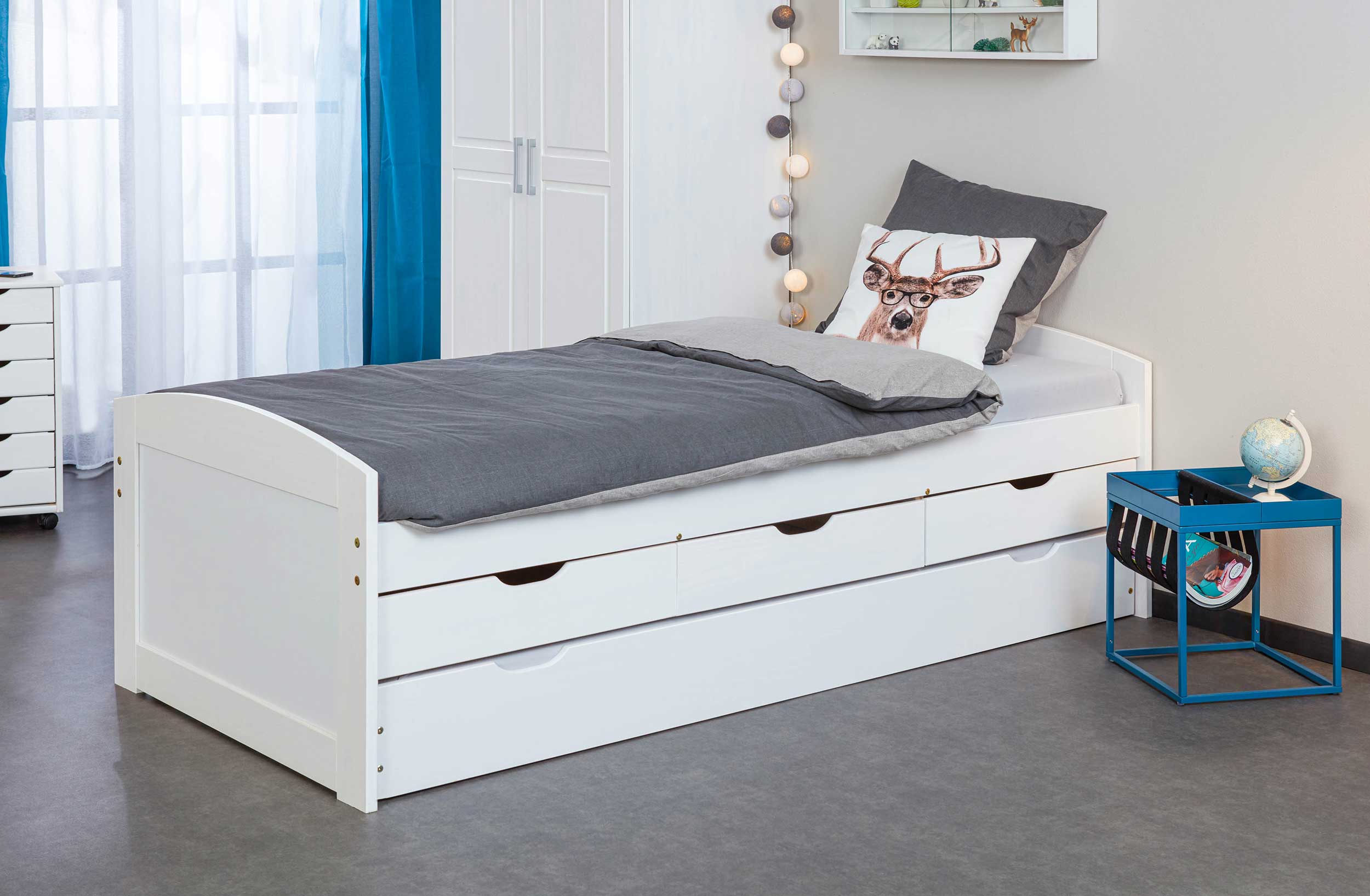 Table d'appoint Nubis 35x35 - bleu/noir - Image 8