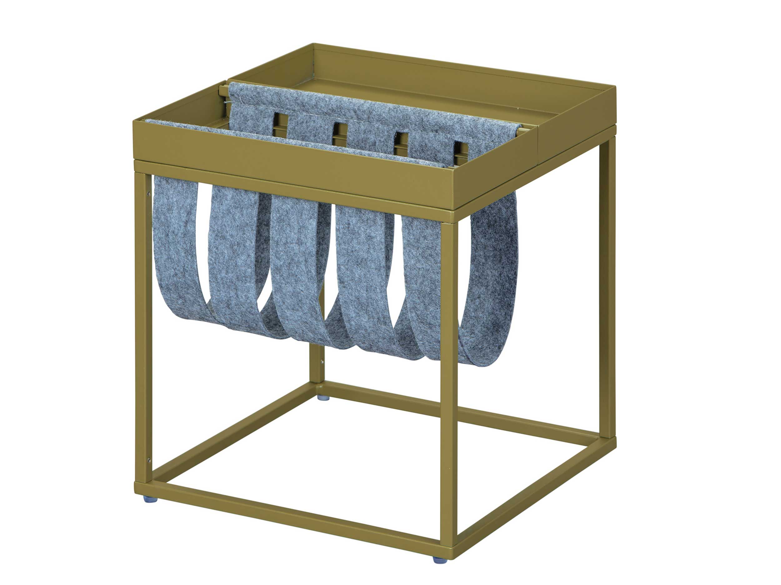 Table d'appoint Nubis 35x35 - vert olive/gris - Image 6
