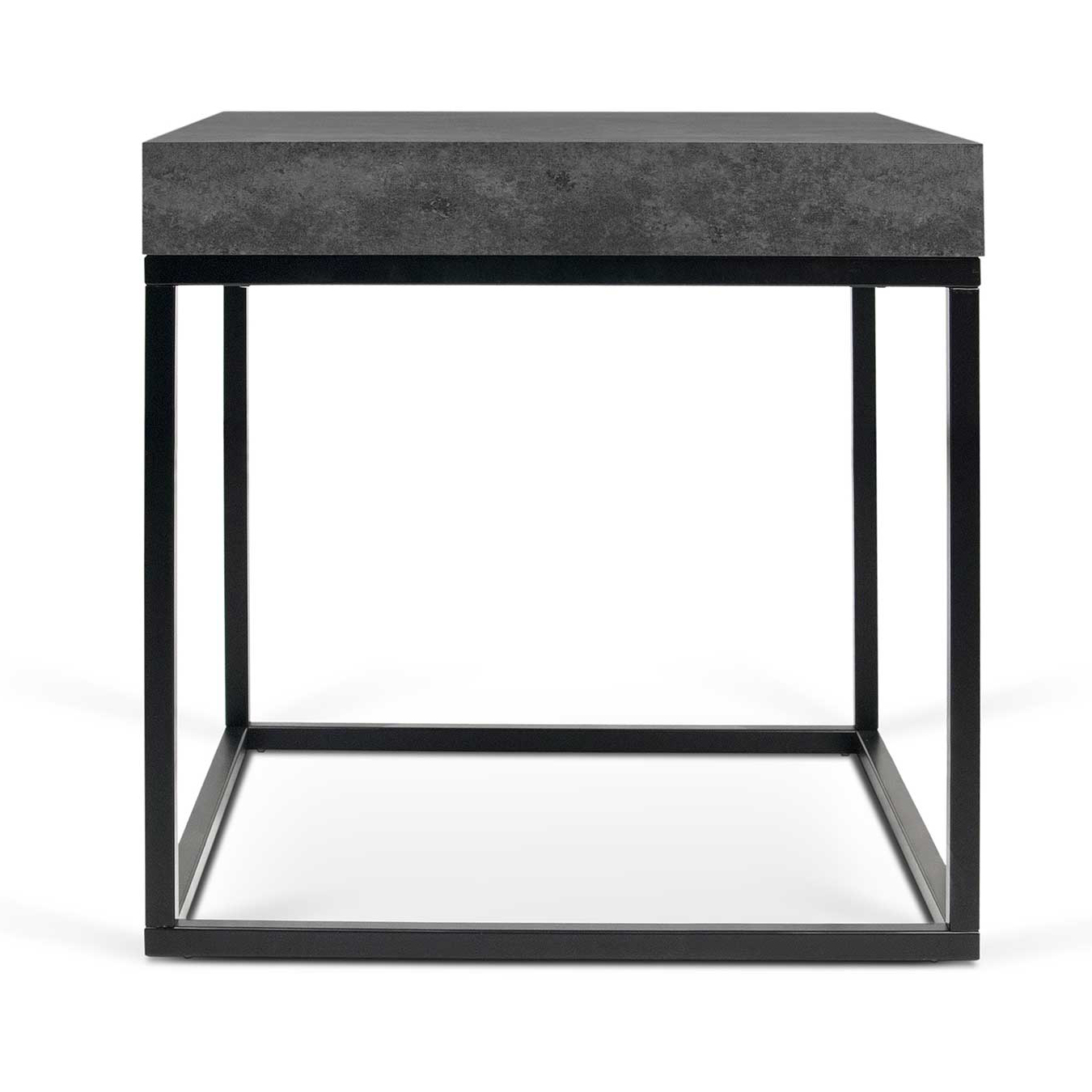 Table d'appoint Petra 55x55 industriel - béton/noir - Image 6