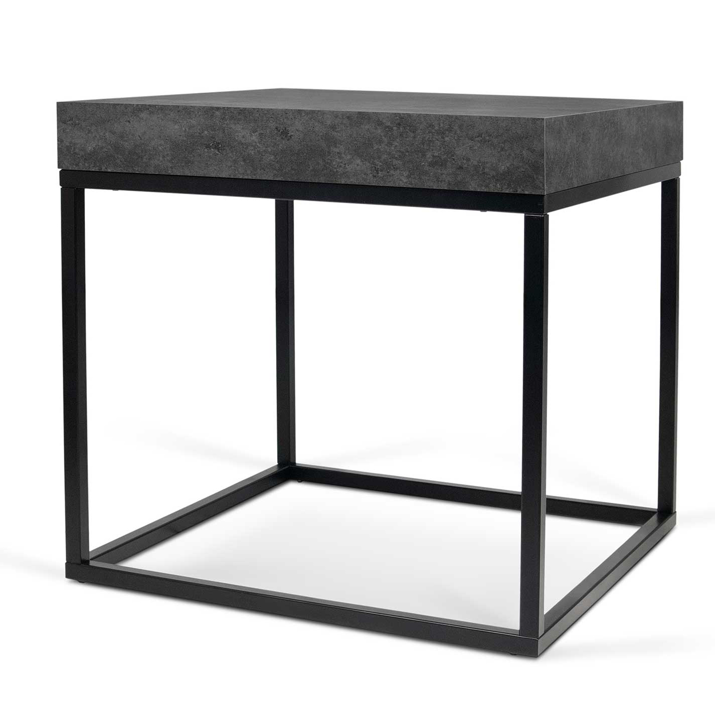 Table d'appoint Petra 55x55 industriel - béton/noir - Image 7