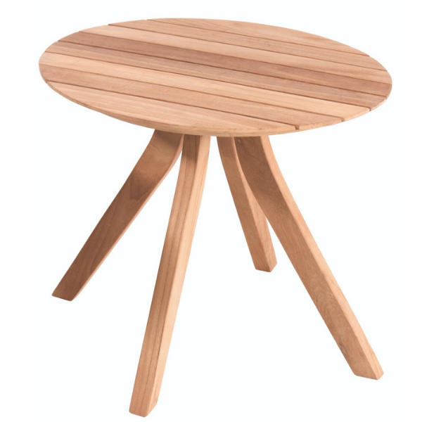 Table d'appoint d'exterieur Janeiro 48cm - bois teck