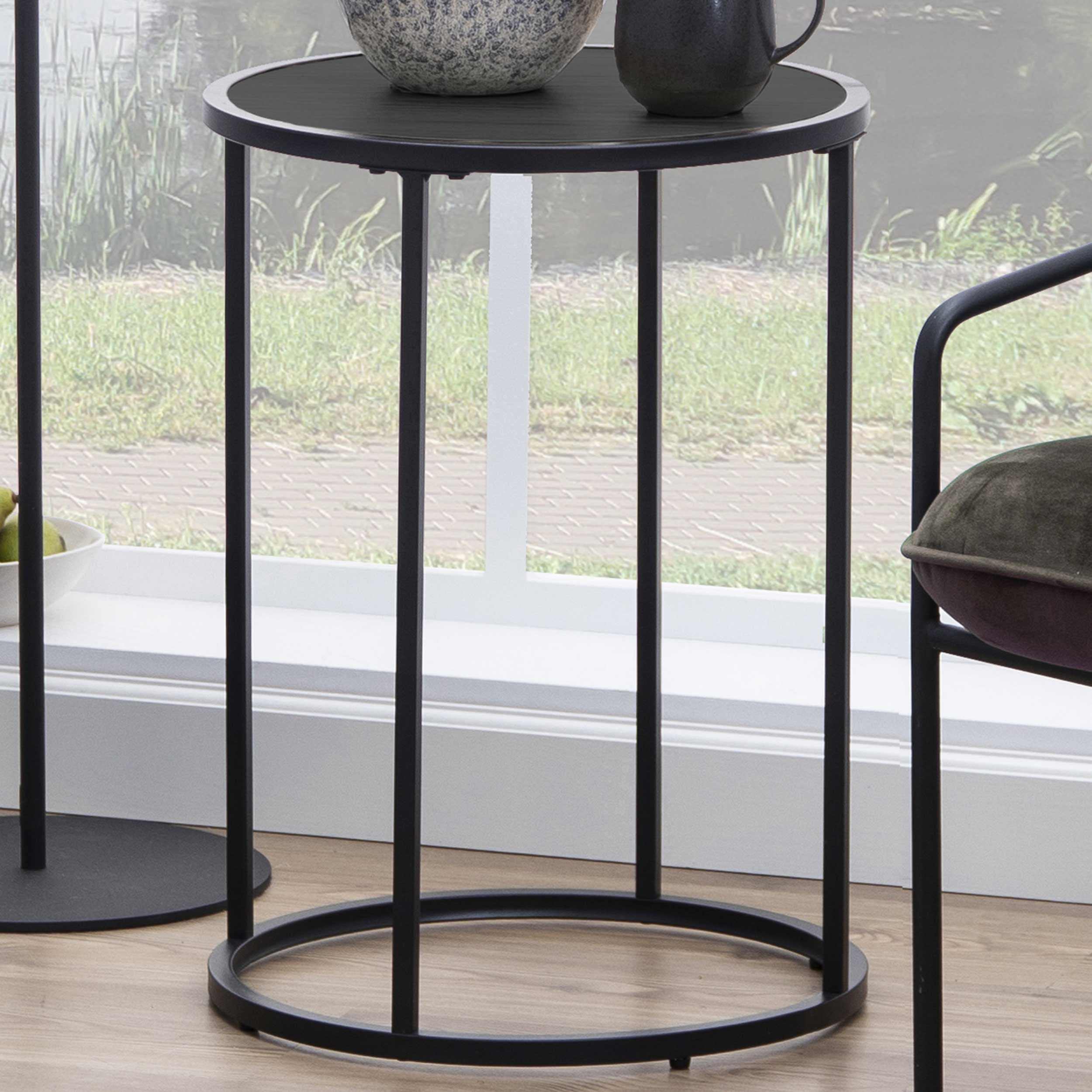 Table d'appoint Dover ø45cm - noir