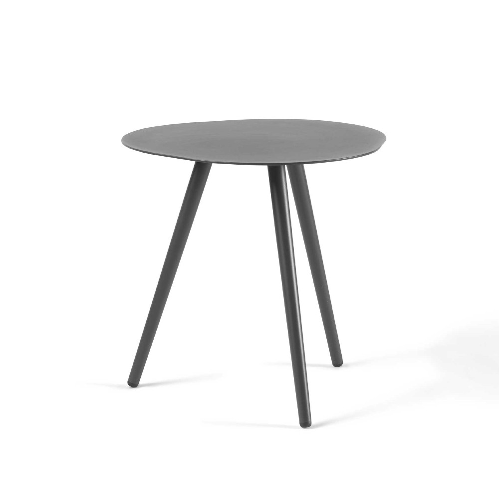 Table d'appoint pour l'extérieur Burnie aluminium - gris