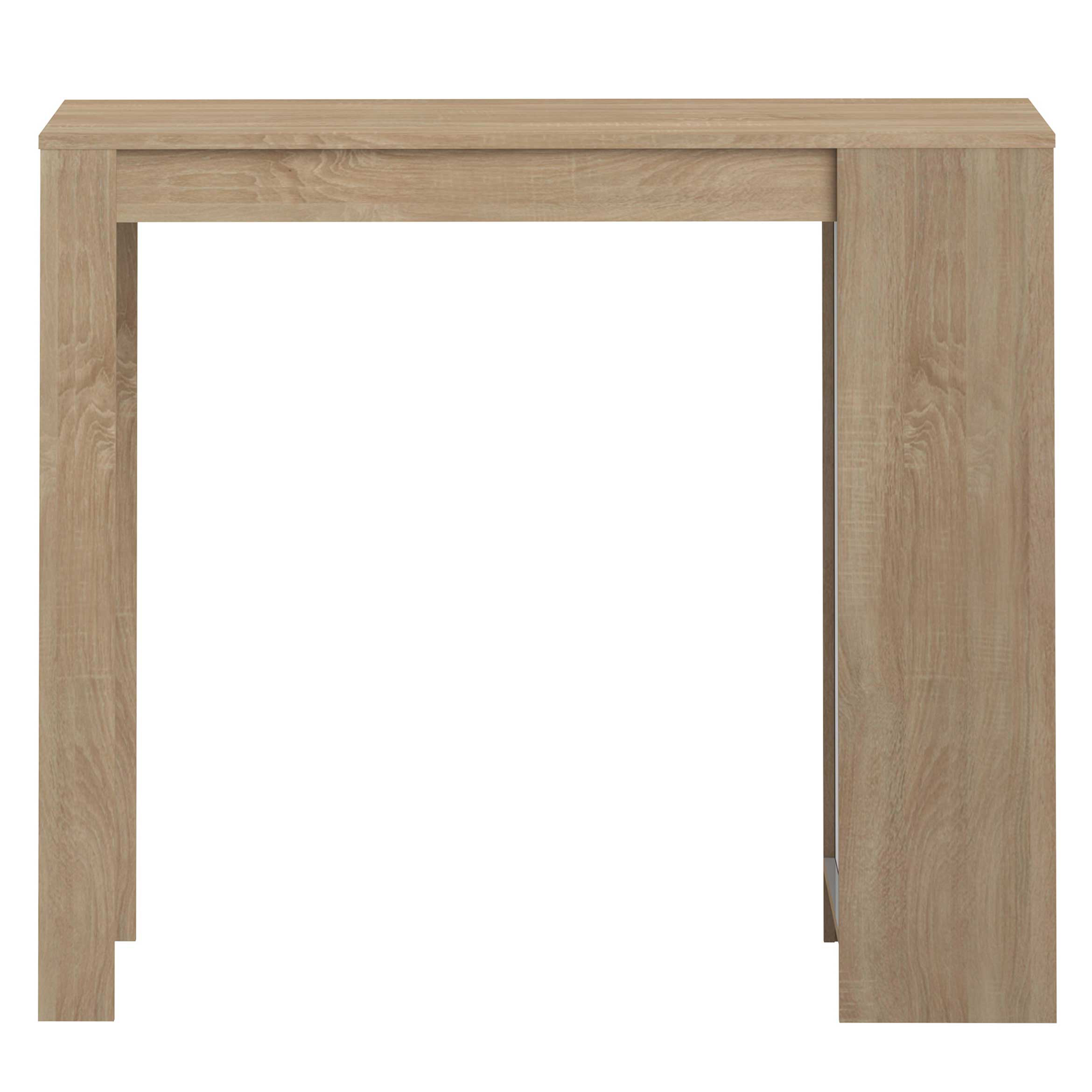 Table de bar Aravis 115x50 avec rangement - chêne - Image 7