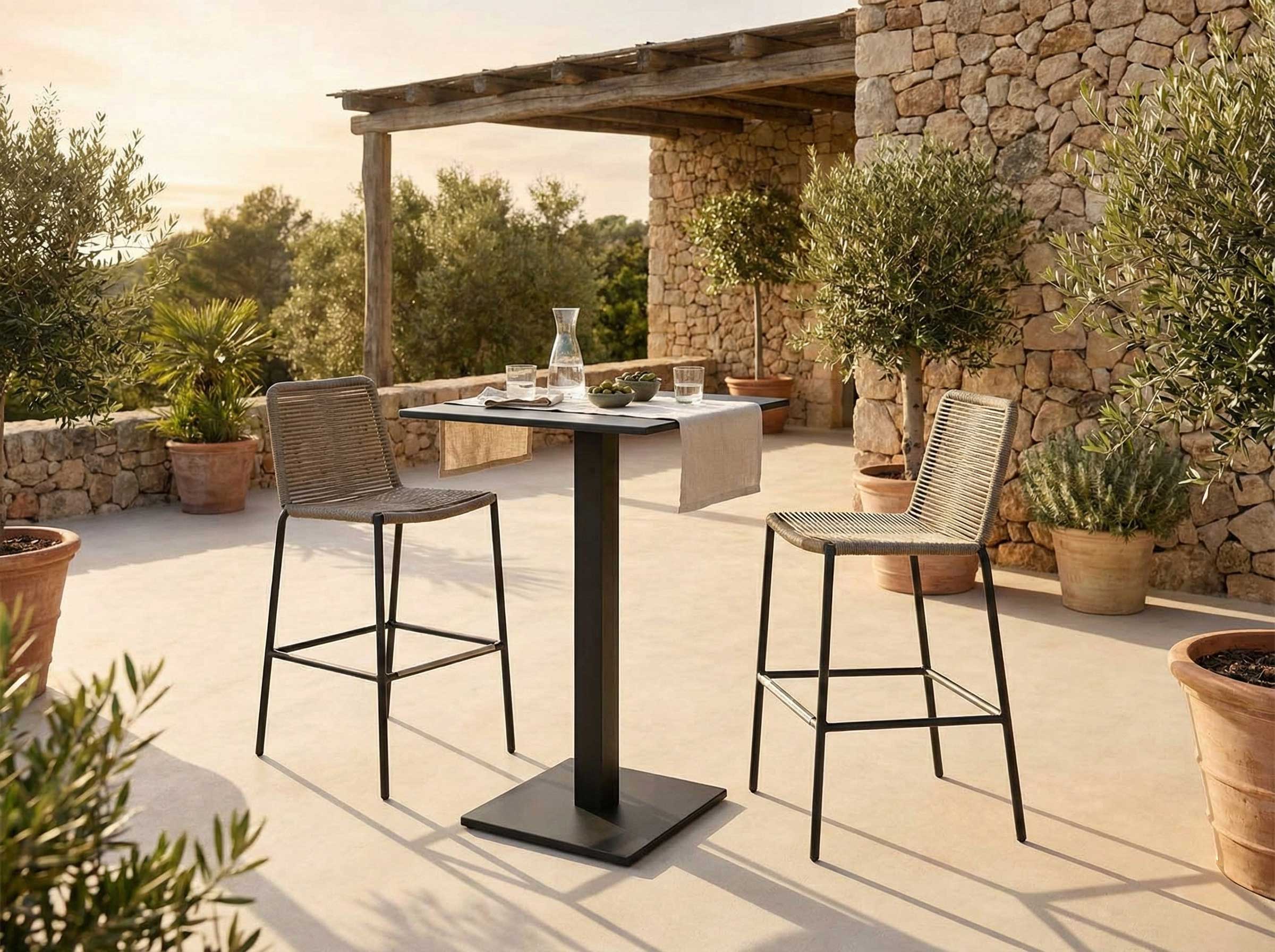 Table de bar Prada - gris foncé - Image 5