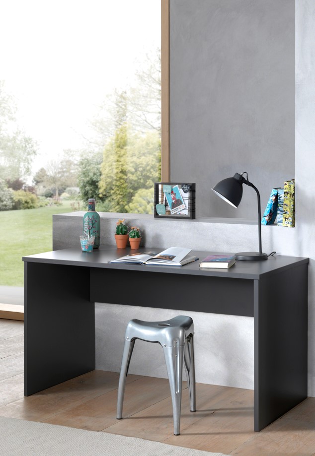 Table de bureau London 140cm - anthracite - Image 7