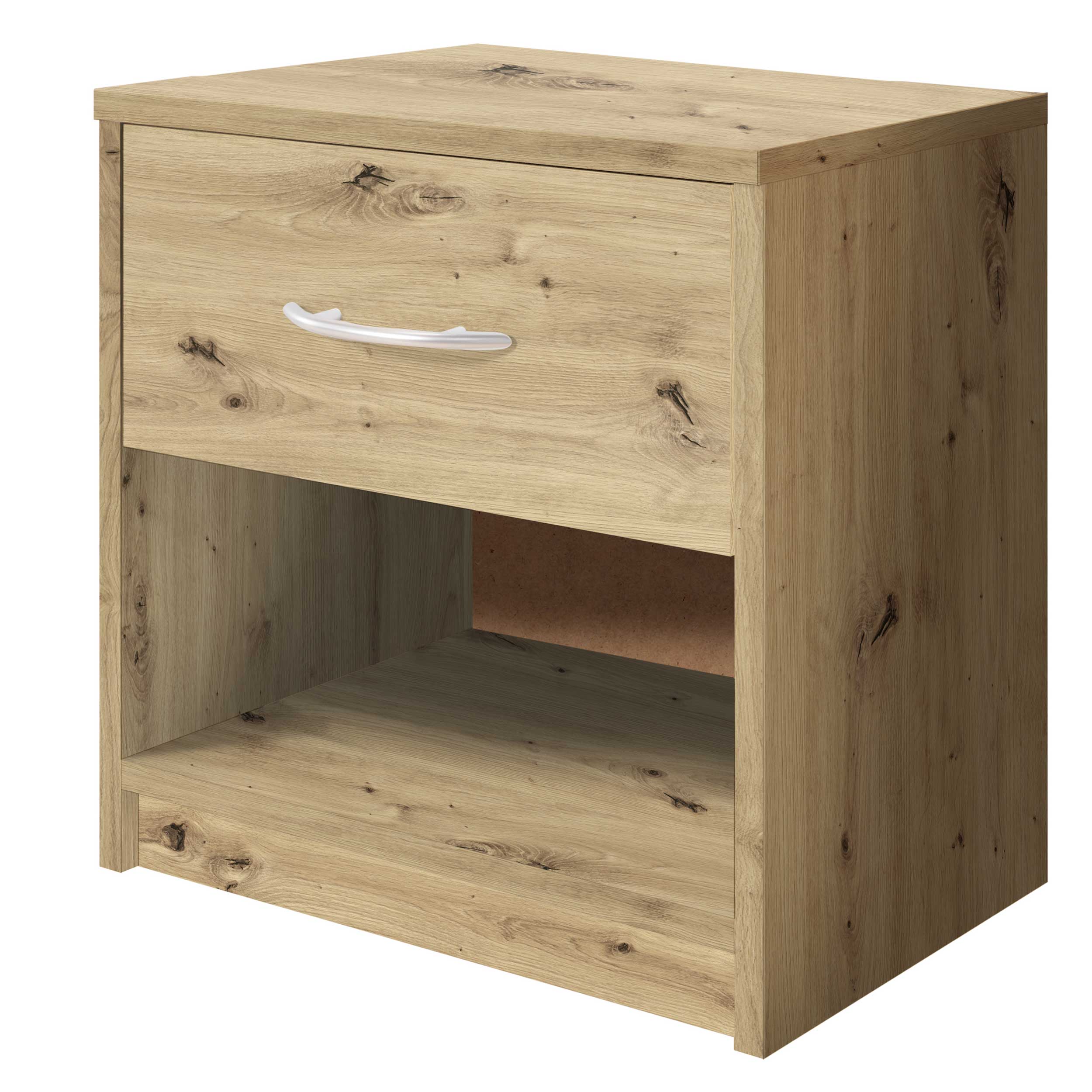 Table de chevet Beppu avec 1 tiroir - vieux chêne - Image 2