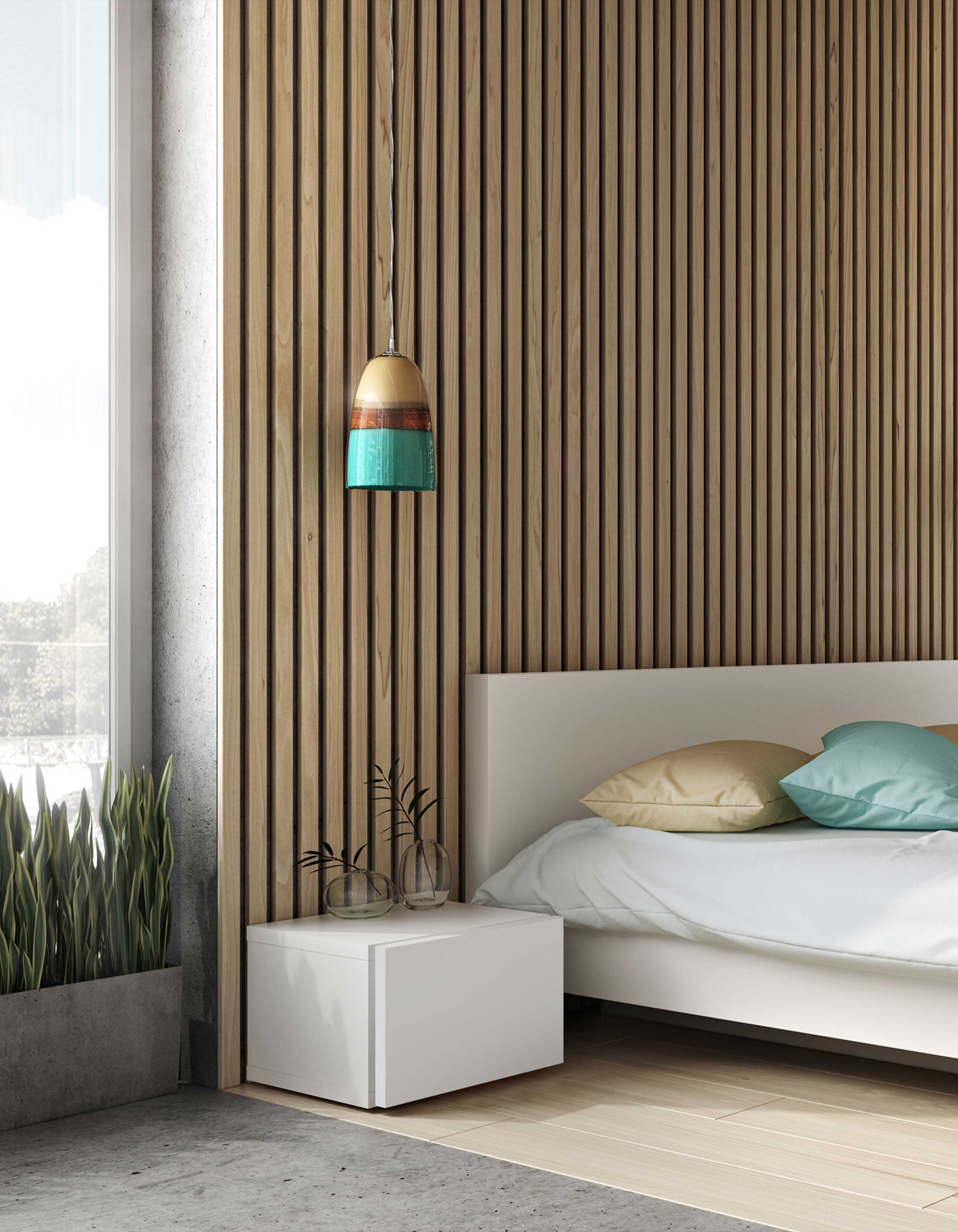 Table de chevet Float - blanc - Image 10