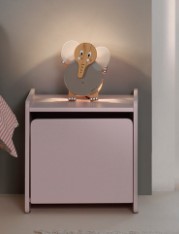 Table de chevet Kiddy avec espace de rangement - rose - Image 4