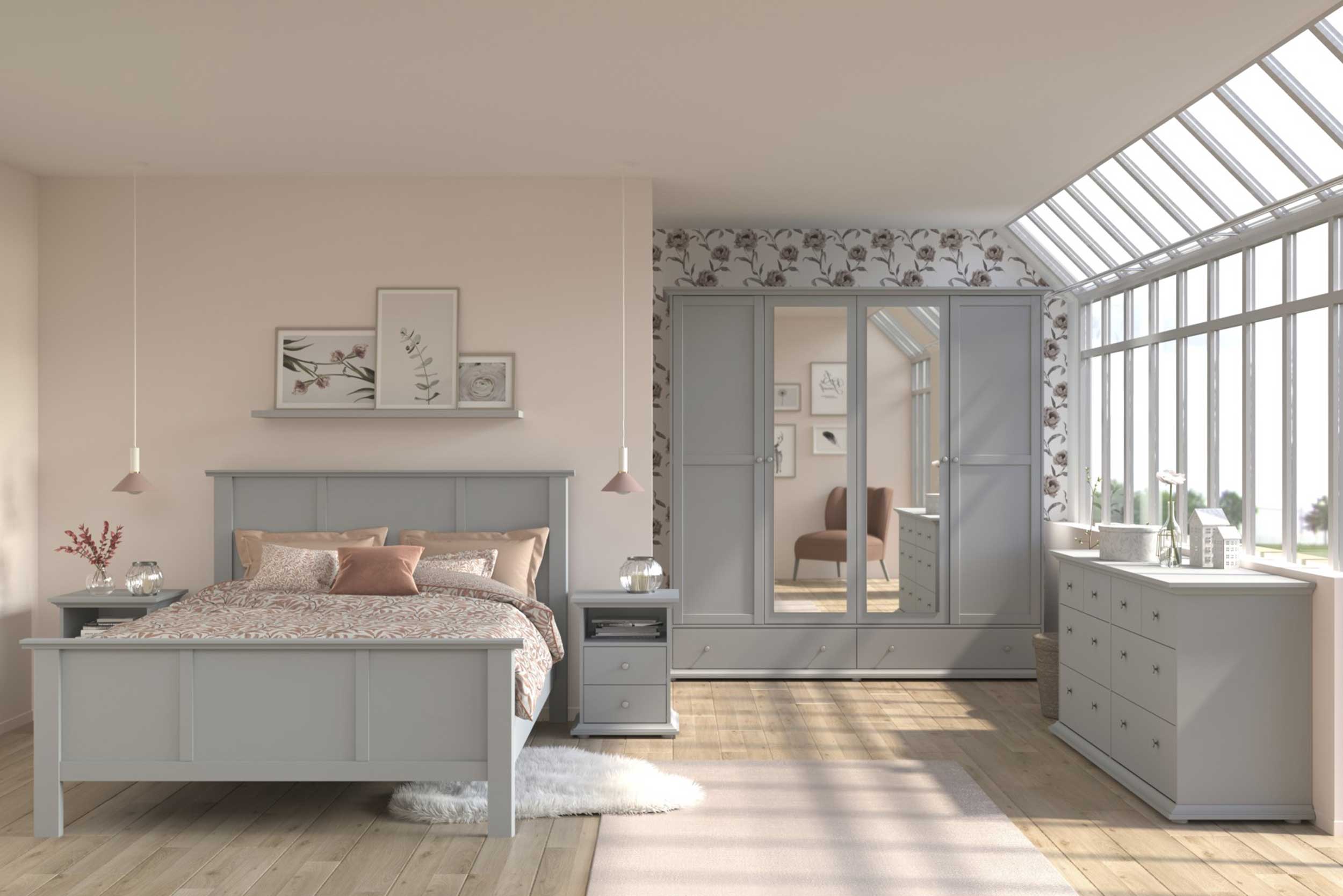 Table de chevet Morgane campagne - gris - Image 8