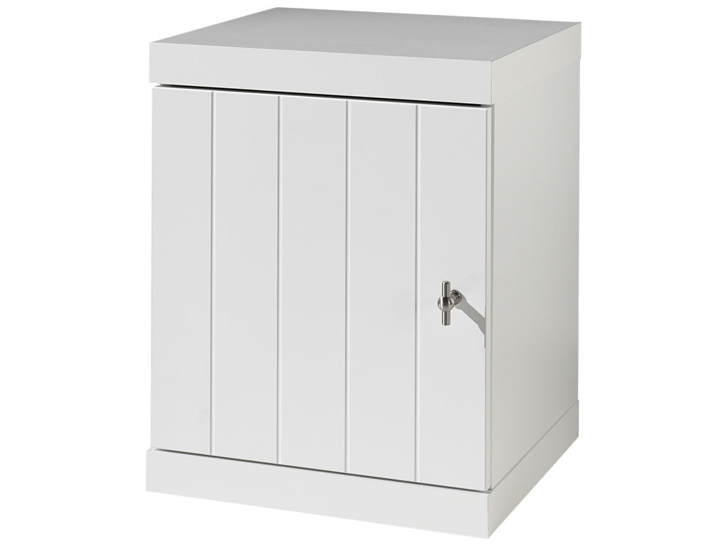 Table de chevet Robin avec porte - blanc - Image 3