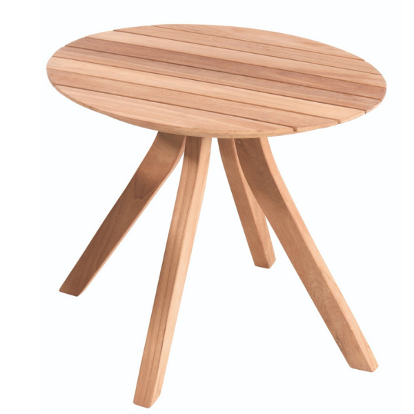 Table de salon d'exterieur Janeiro 60cm - bois teck