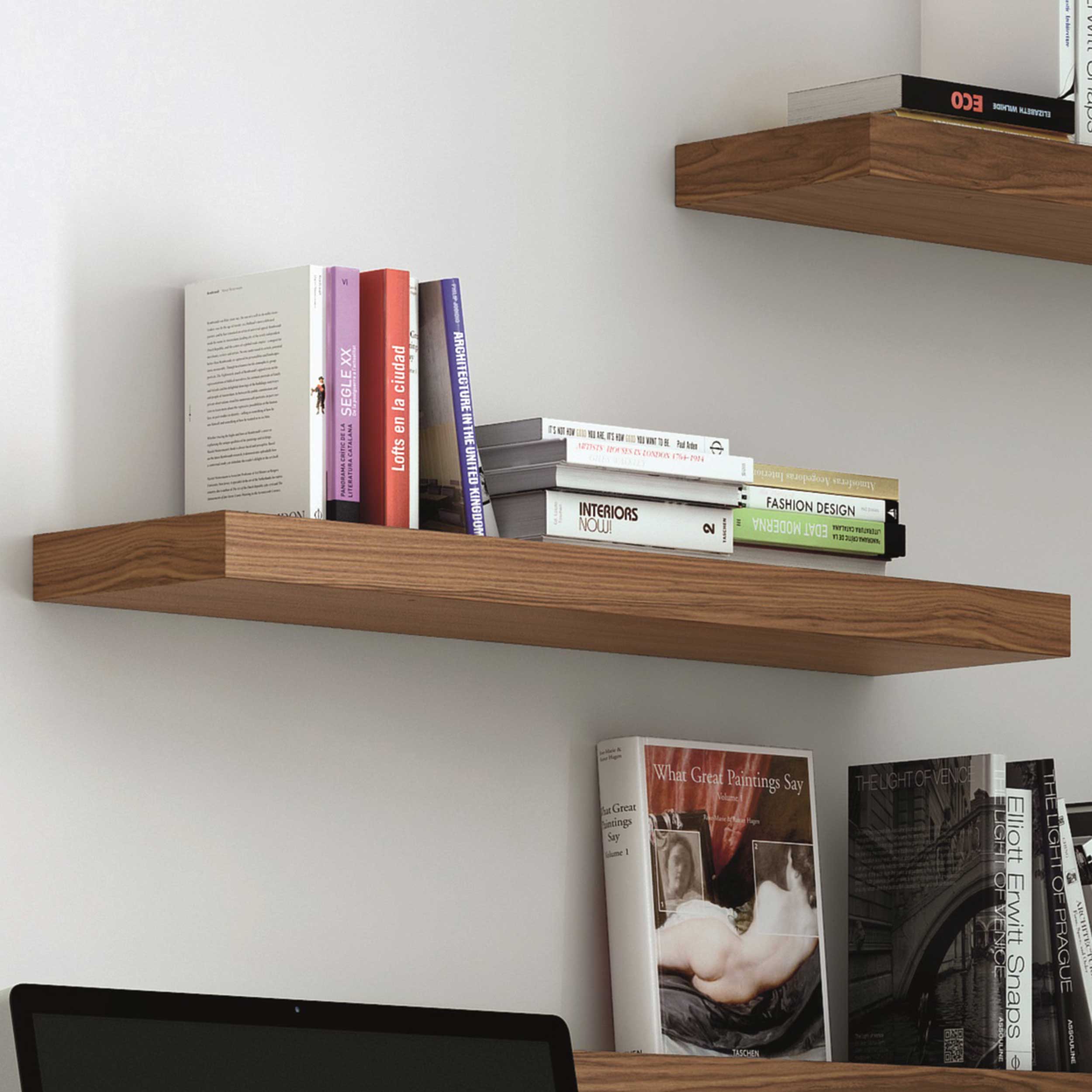 Tablette murale Balda 120cm - noyer