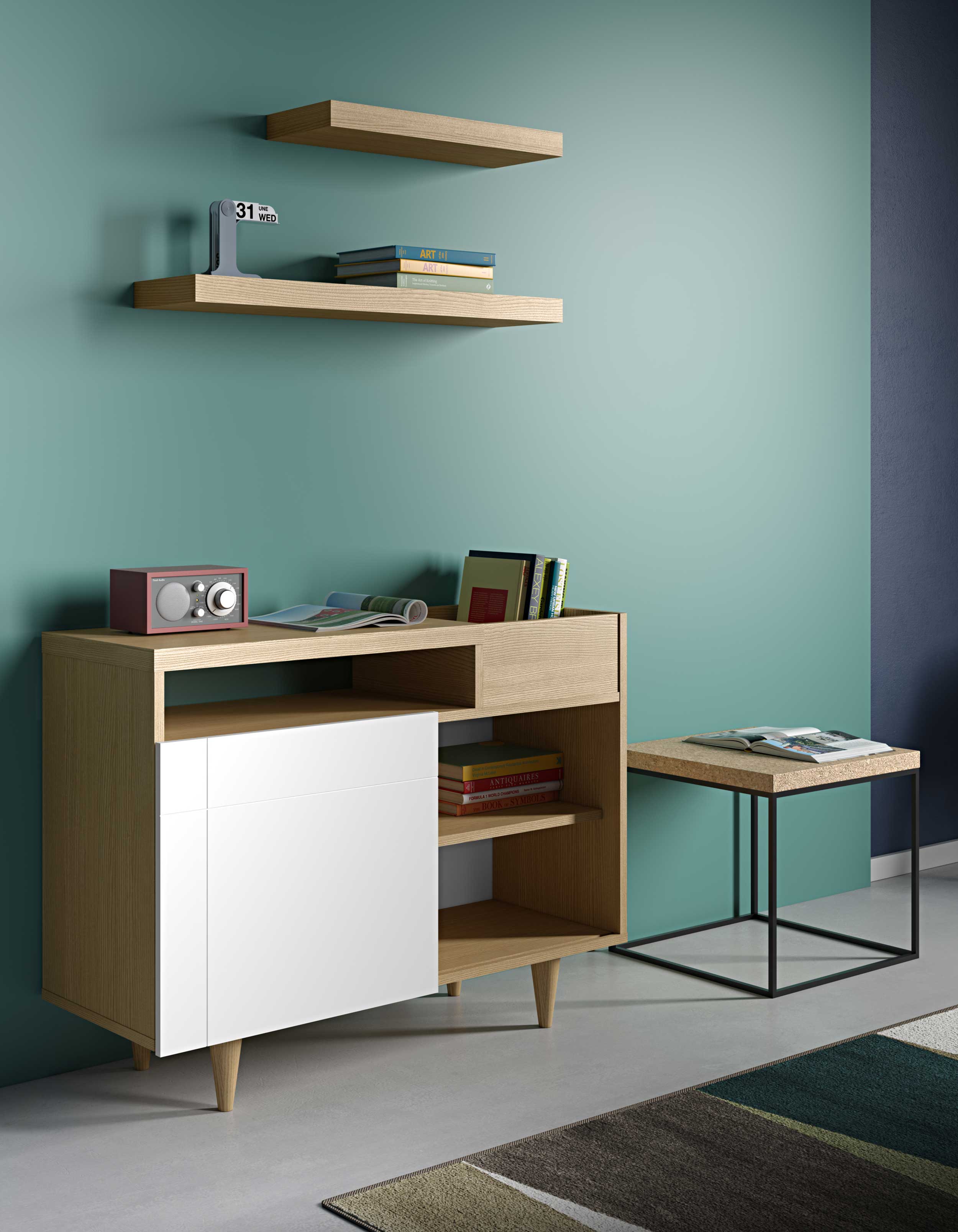 Tablette murale Balda 90cm - chêne - Image 3