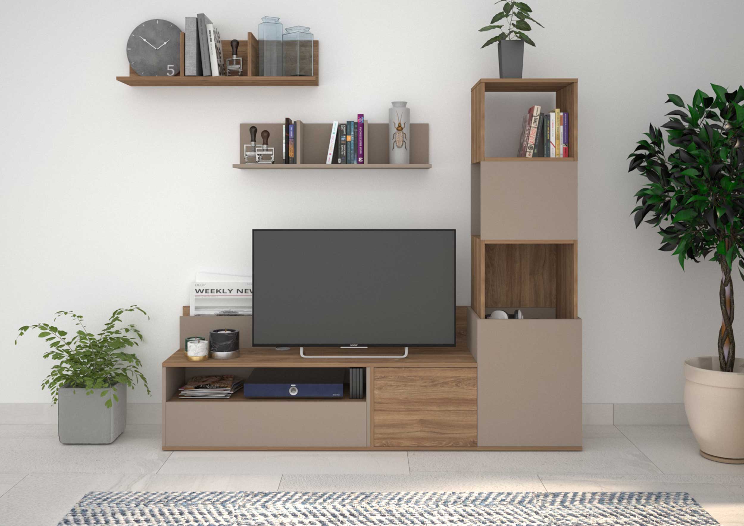 Tablette murale Boost - brun - Image 6