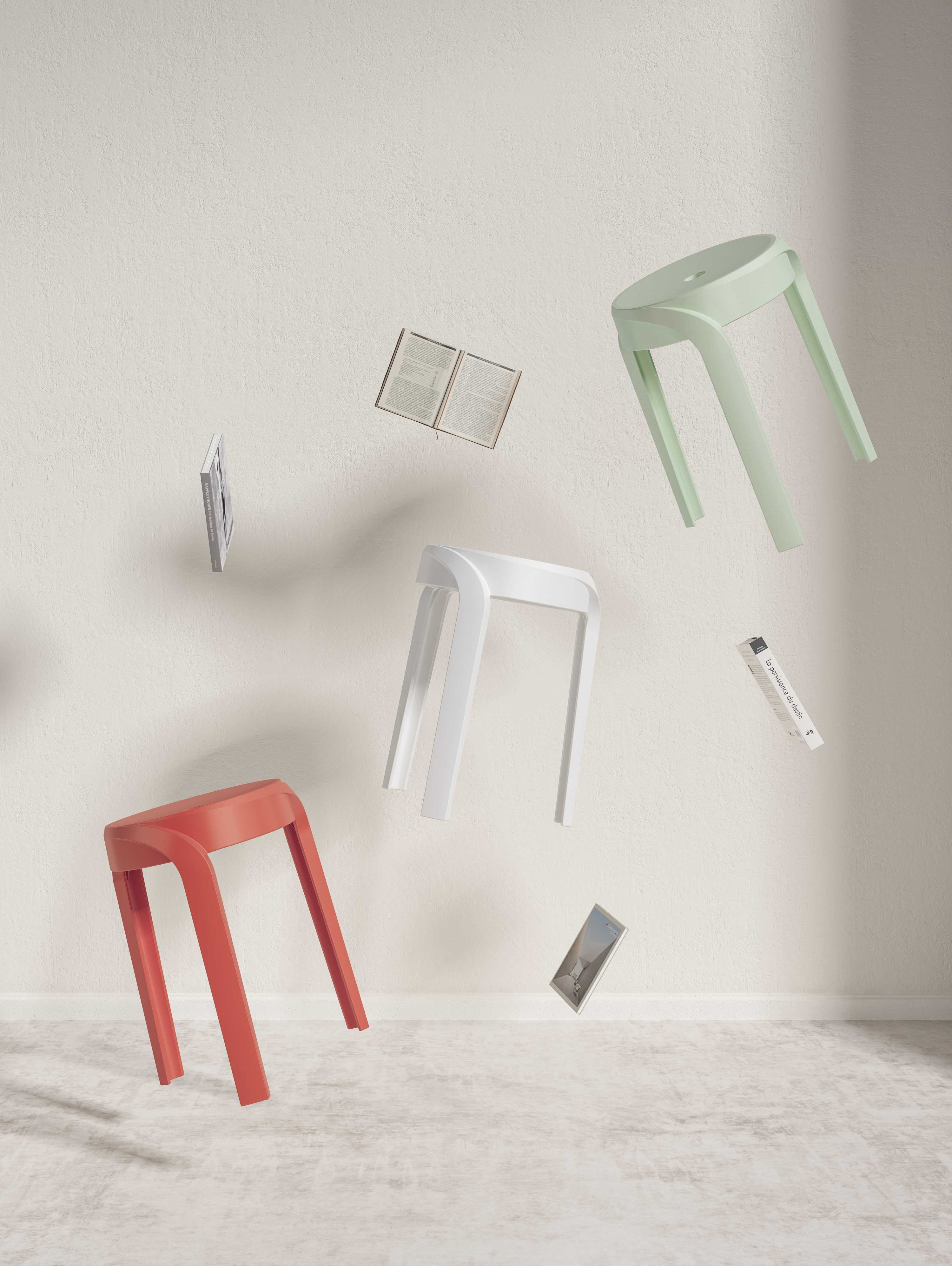 Tabouret Aimee - blanc - Image 4