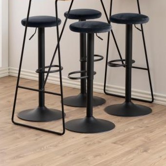 Tabouret de bar Finley - gris foncé