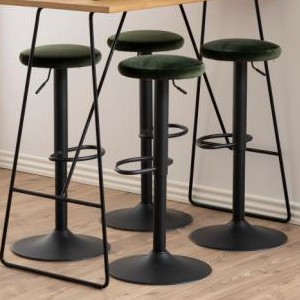 Tabouret de bar Finley - vert foncé