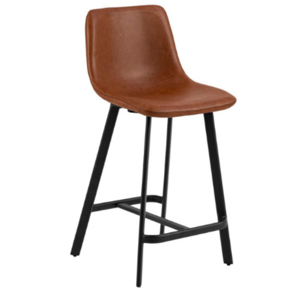 Tabouret de bar Origi - brun/noir - Image 5