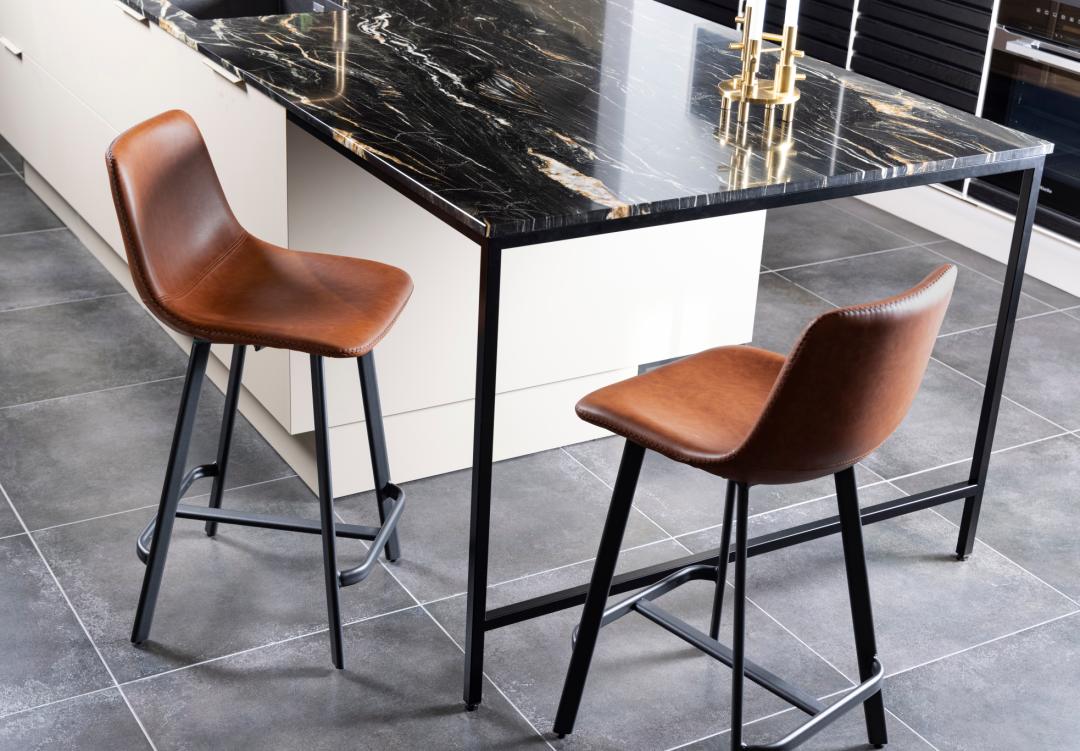 Tabouret de bar Origi - brun/noir - Image 6