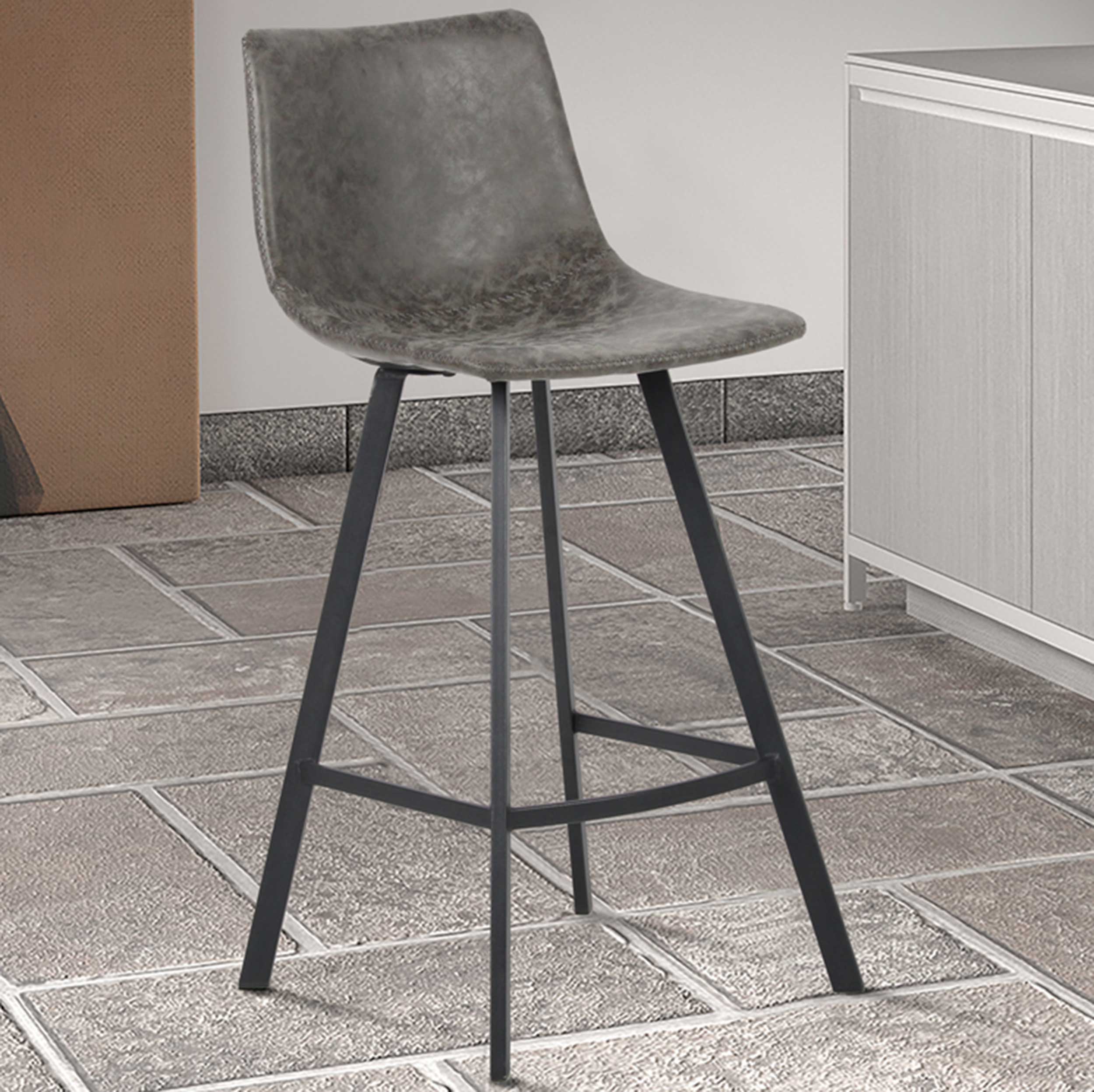 Tabouret de bar Ozan 68cm - gris