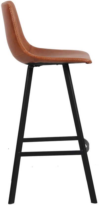Tabouret de bar Ozan 78cm - cognac - Image 4