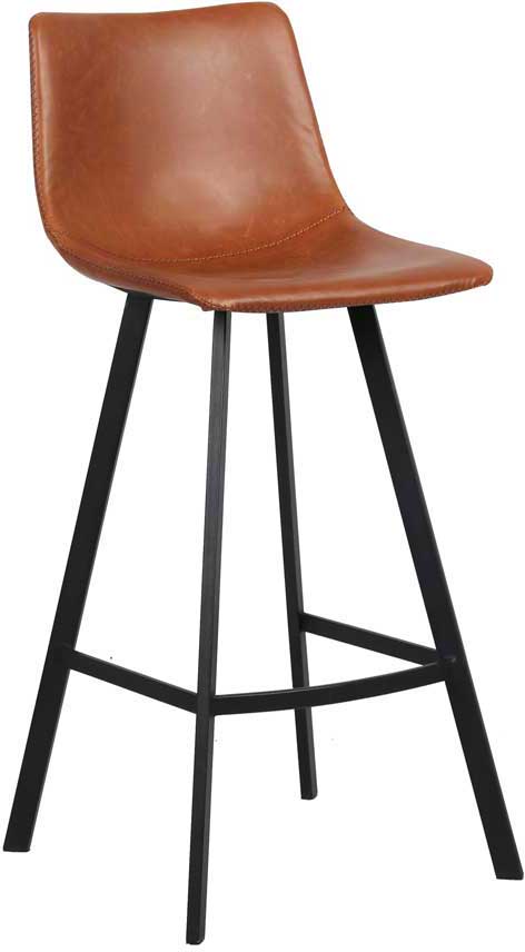 Tabouret de bar Ozan 78cm - cognac - Image 9