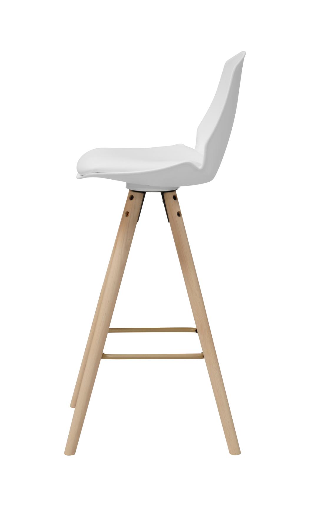 Tabouret de bar Sammy - blanc/beige - Image 4
