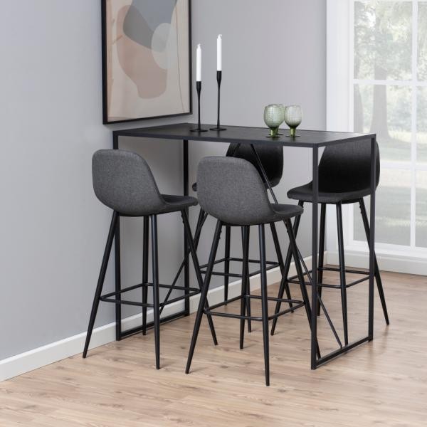 Tabouret de bar Wilhelm - gris clair/noir - Image 7