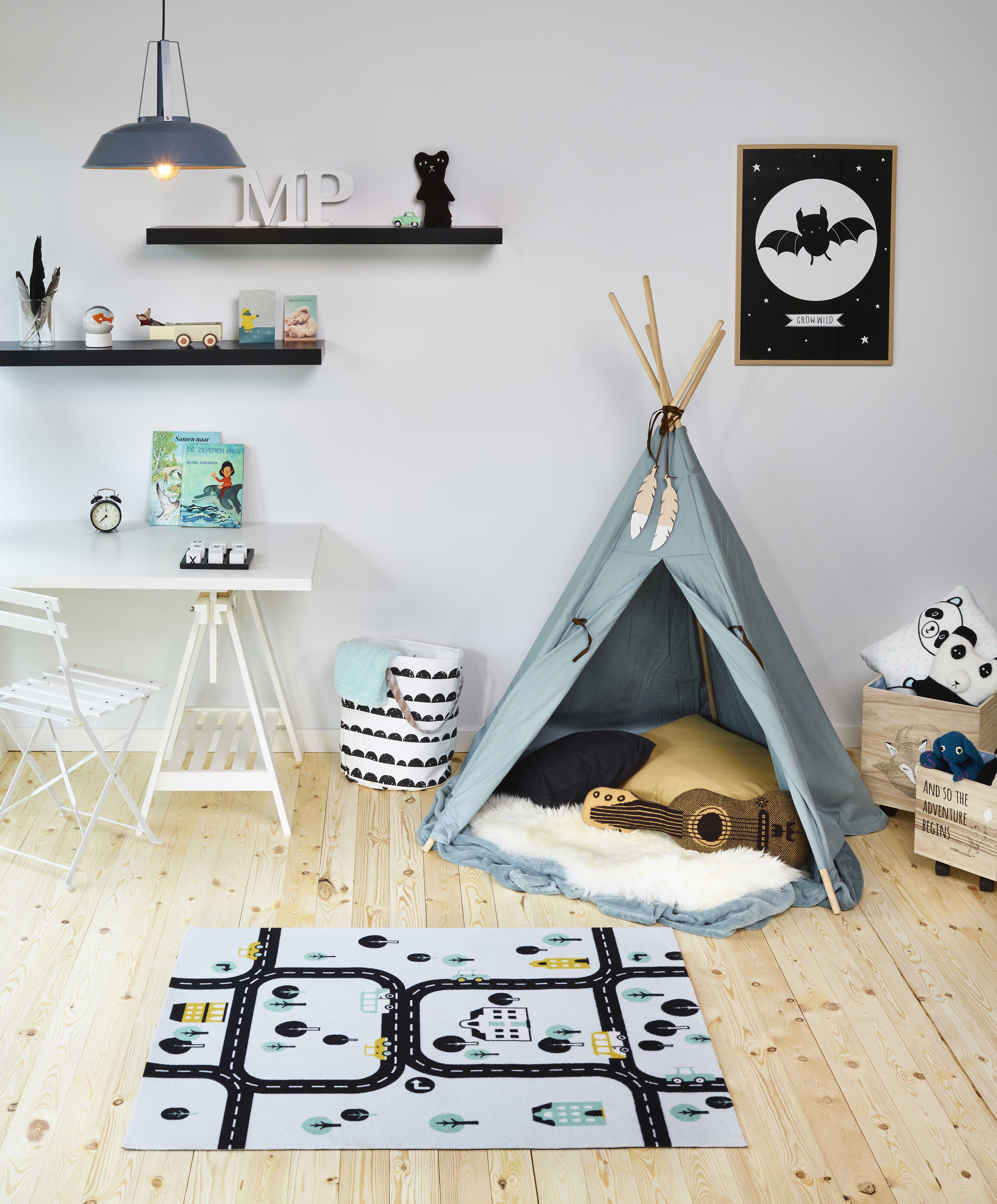 Tapis enfant Ring Road - bleu - Image 3