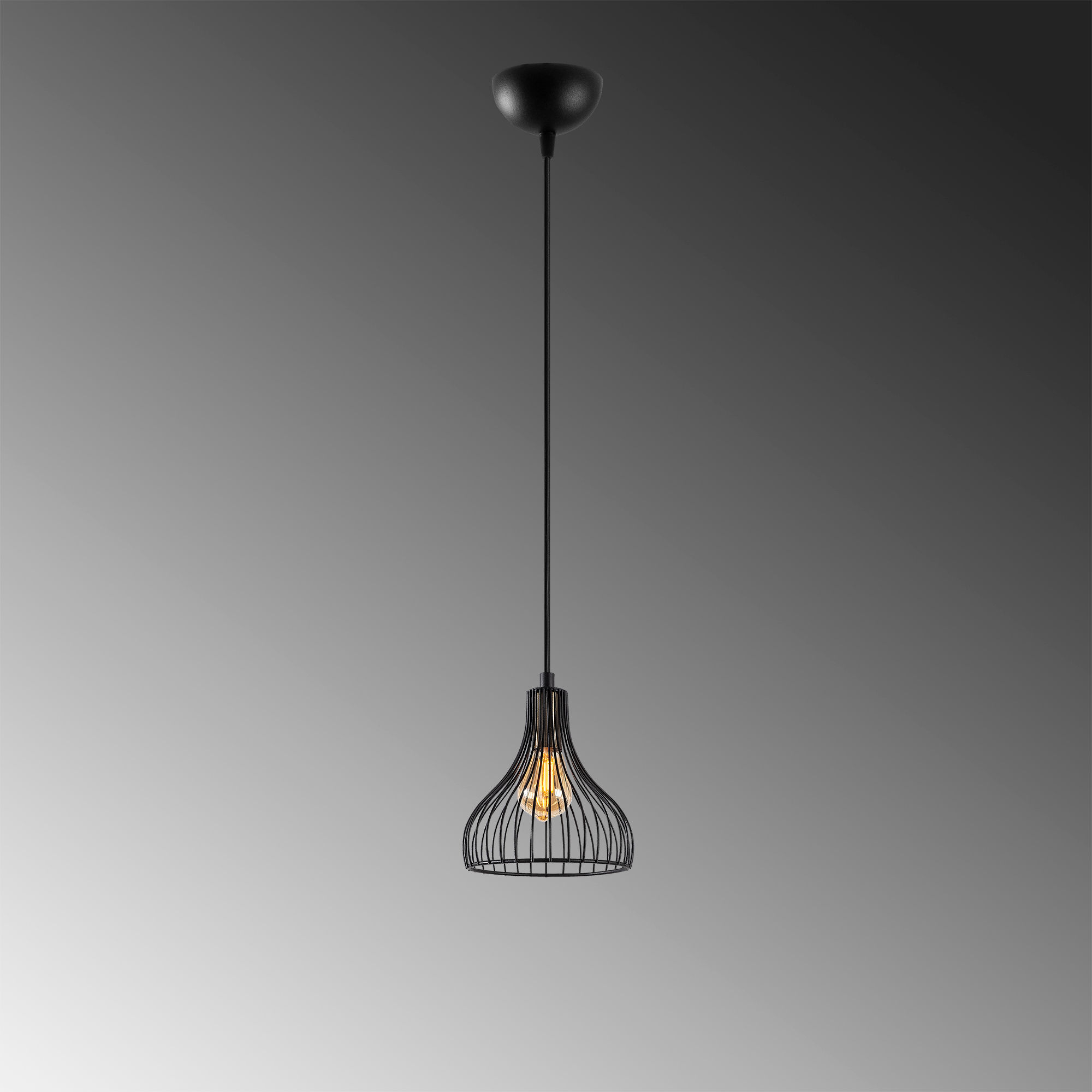 Telyildo Lustre | CORPS EN MÉTAL | Noir, Antique - Image 4