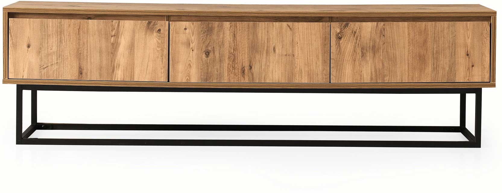 Tilsim 180 Meuble TV | 100 % MÉLAMINE | Noir, Pin - Image 7