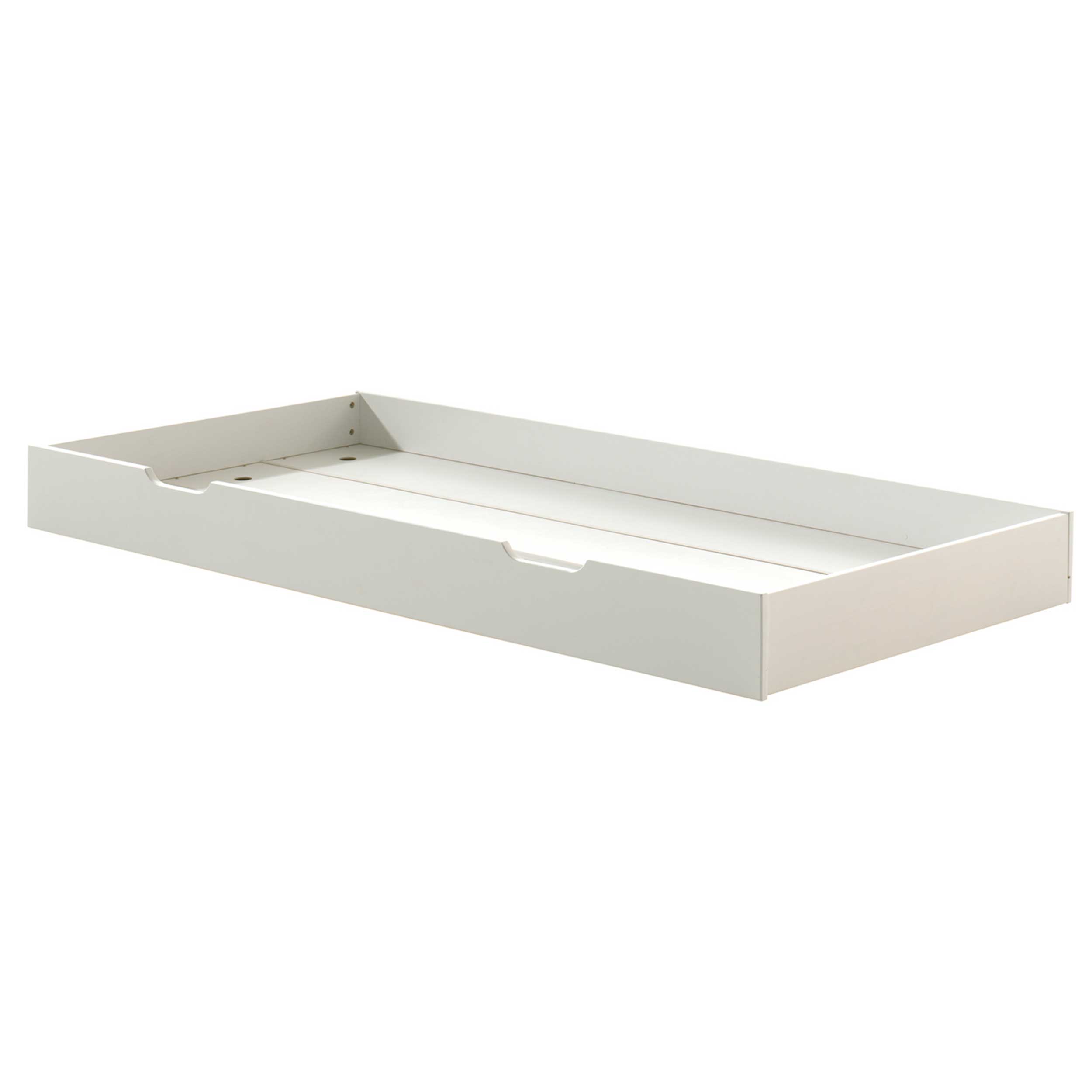Tiroir de lit Friedrich 90x200 bois pin - blanc