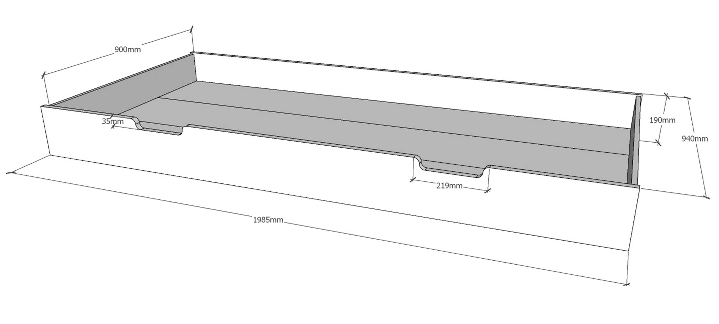 Tiroir de lit pour lit cabane Malia, Hester et Lio - Image 3