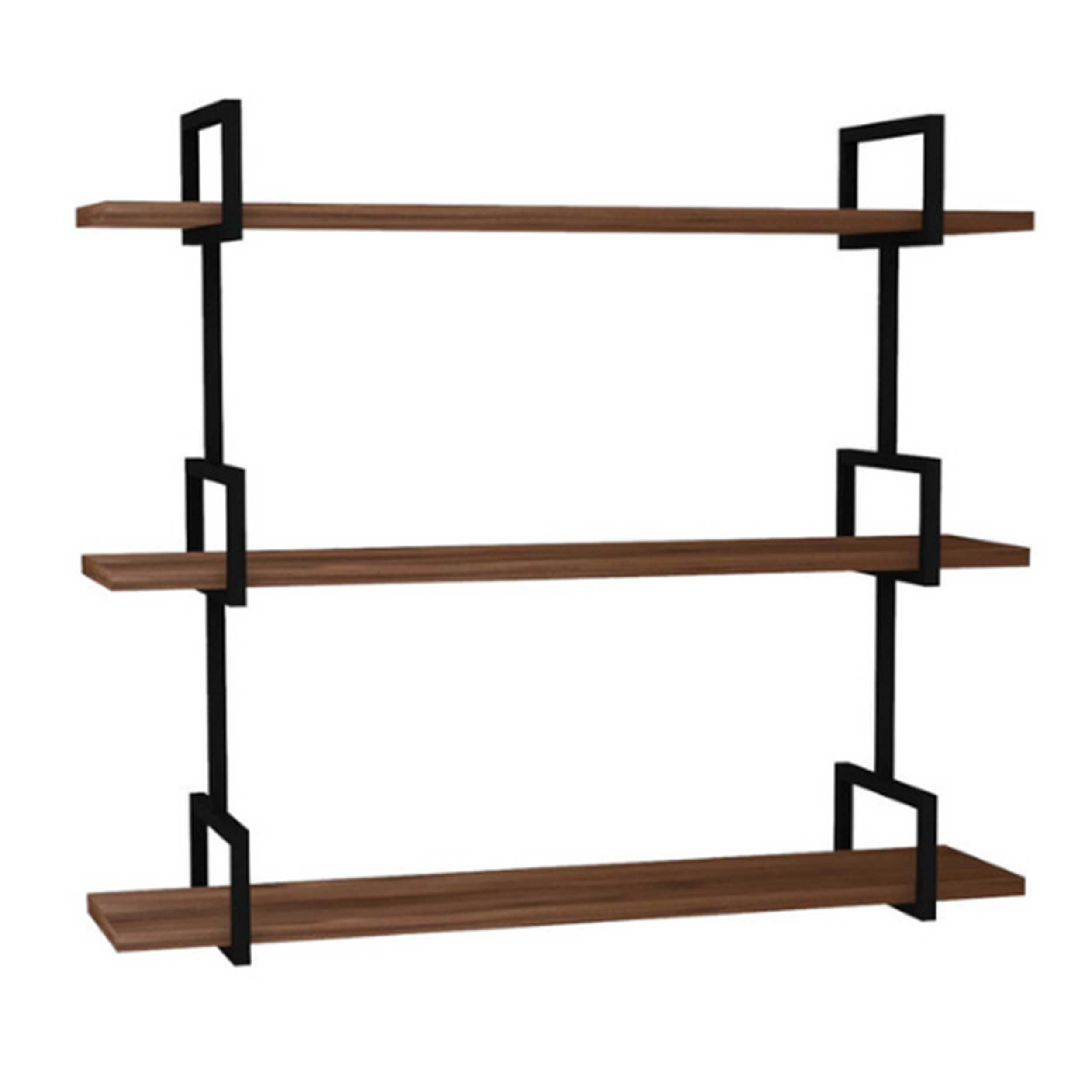 Uras Étagère murale | BOIS DE PIN | Noyer - Image 3