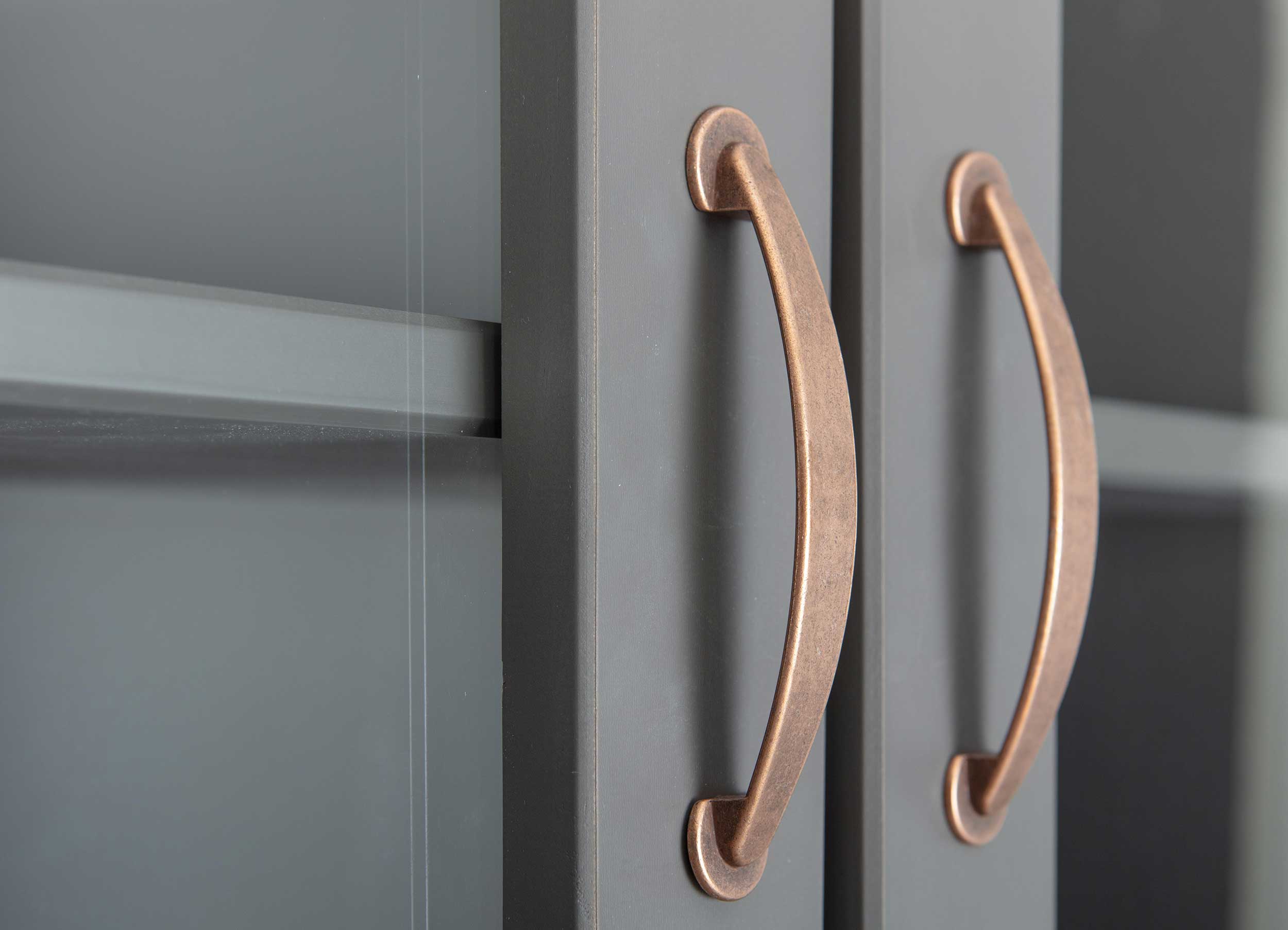 Vaisselier Cerci 90cm à 4 portes & 2 tiroirs - gris - Image 3