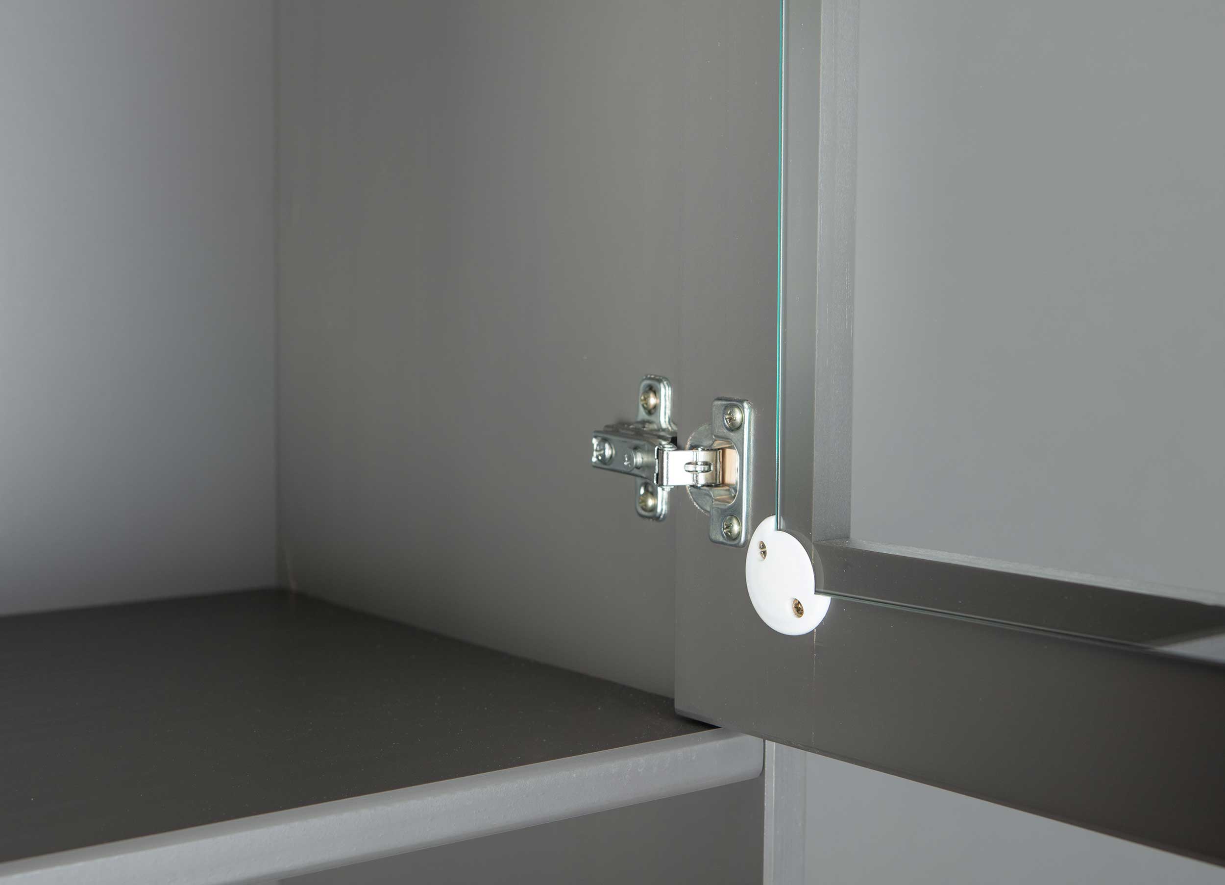 Vaisselier Cerci 90cm à 4 portes & 2 tiroirs - gris - Image 6